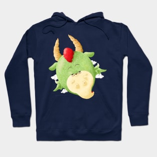 Dragon Floating on Sky Hoodie